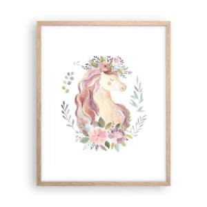 Affisch i ram av ljusek - En inbjudan till sagornas värld - 40x50 cm