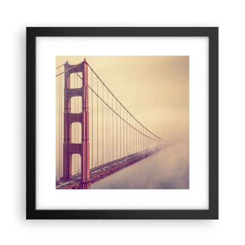 Affisch i svart ram - Mellan himlen och jorden - 30x30 cm