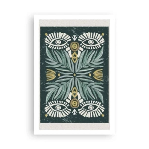 Affisch - Som ett folkligt mönster - 61x91 cm