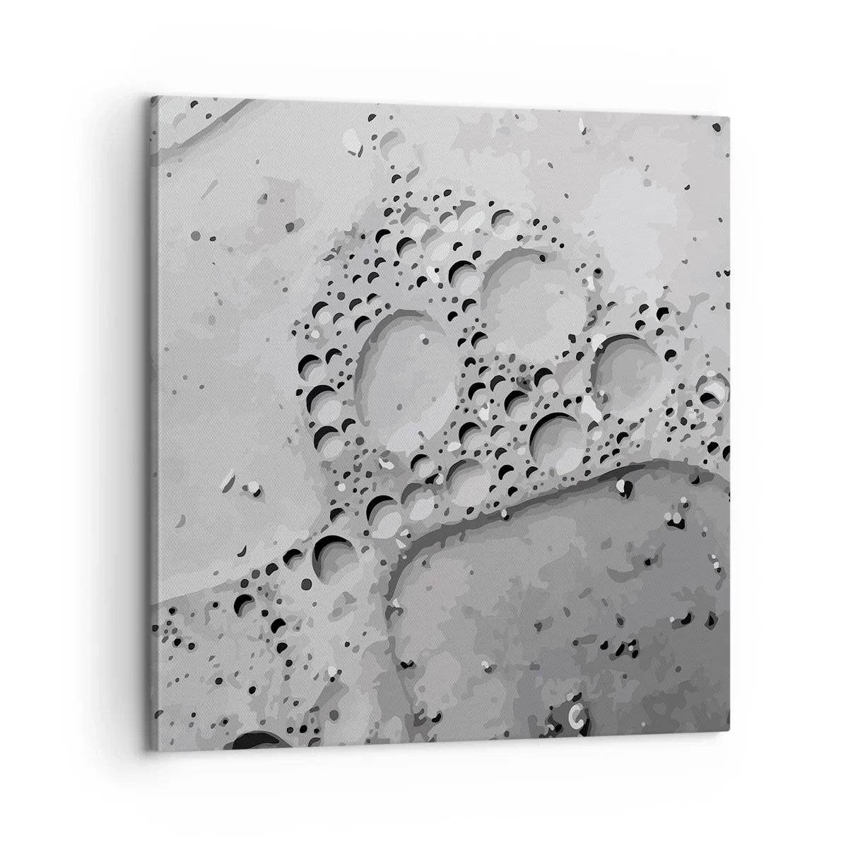 Canvastavla - Bild på duk - Spår efter skum - 60x60 cm