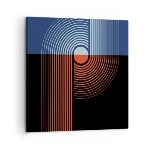 Canvastavla - Bild på duk - I en geometrisk kläm - 60x60 cm