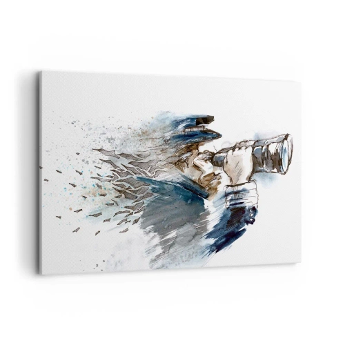 Canvastavla - Bild på duk - Tio i Beauforts skala - 100x70 cm