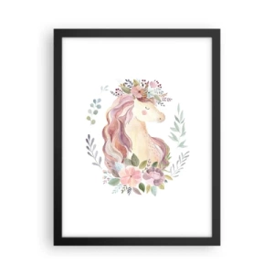 Affisch i svart ram - En inbjudan till sagornas värld - 30x40 cm