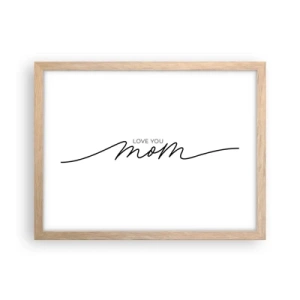 Affisch i ram av ljusek - Jag är mycket rörd - 40x30 cm