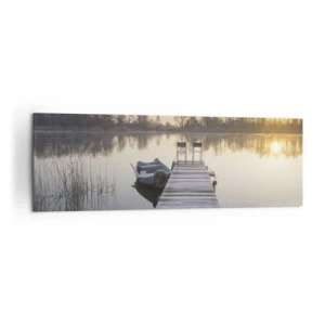 Canvastavla - Bild på duk - Kommer tillbaka om en viss tid - 160x50 cm