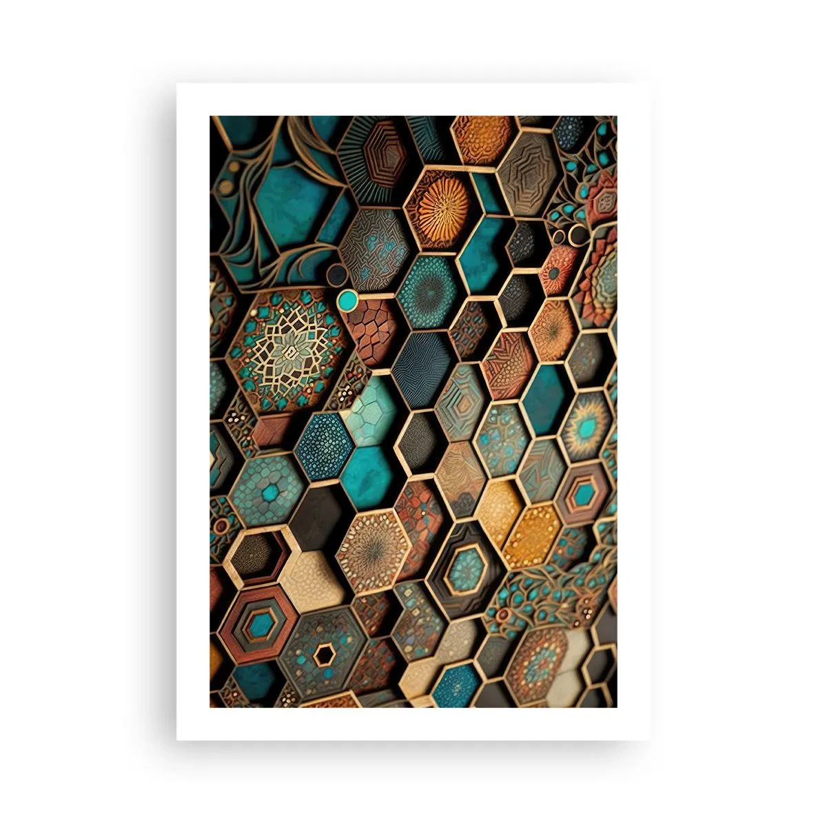 Affisch - Arabiska ornament - en variation - 50x70 cm