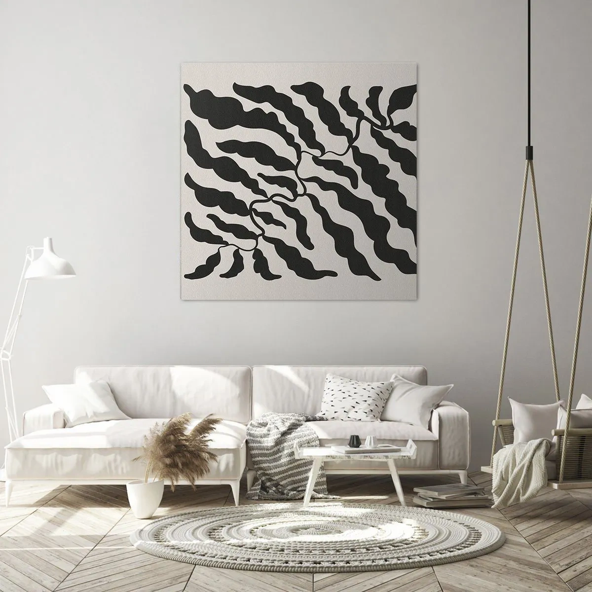 Canvastavla - Bild på duk - Kvadratens natur - 60x60 cm