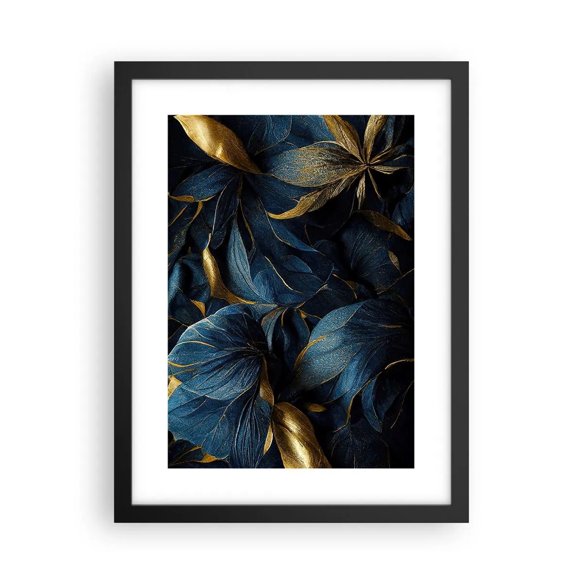 Affisch i svart ram - Fodrad med guld - 30x40 cm