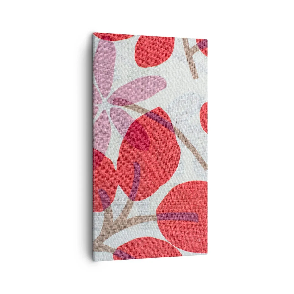 Canvastavla - Bild på duk - Blomsterkomposition i rosa - 45x80 cm
