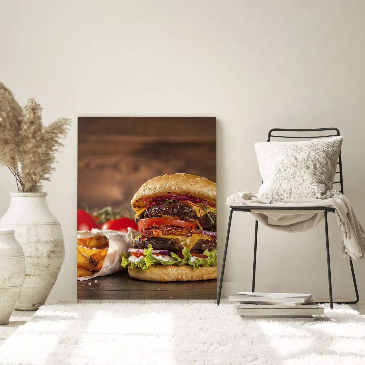 Glastavla - Bild på glas - Förbjuden frukt - 50x70 cm