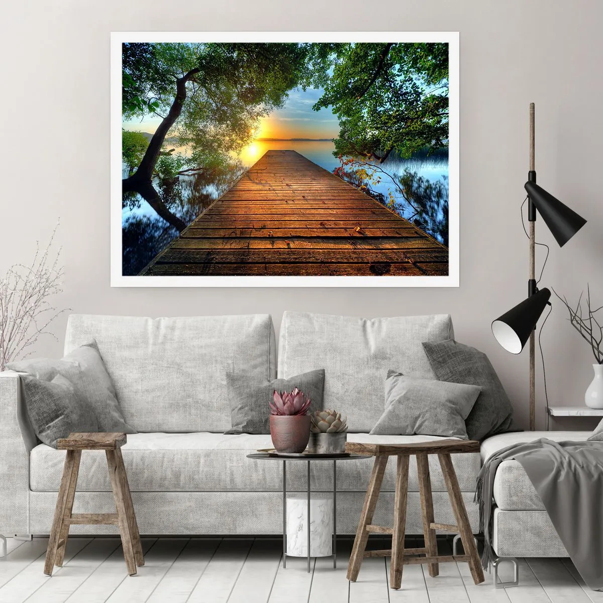 Affisch - Sakta ner, sätt dig - 50x40 cm