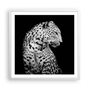 Affisch i vit ram - Perfekt höger profil! - 60x60 cm