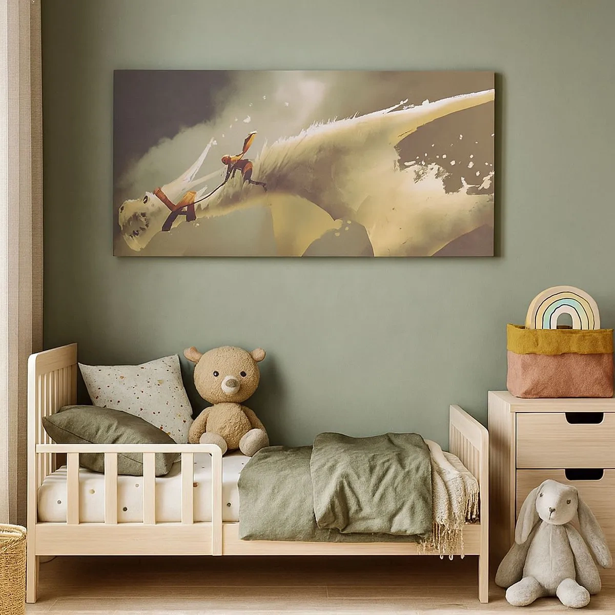 Canvastavla - Bild på duk - Rädda världen - 100x40 cm