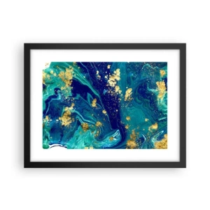 Affisch i svart ram - Solflingor  - 40x30 cm