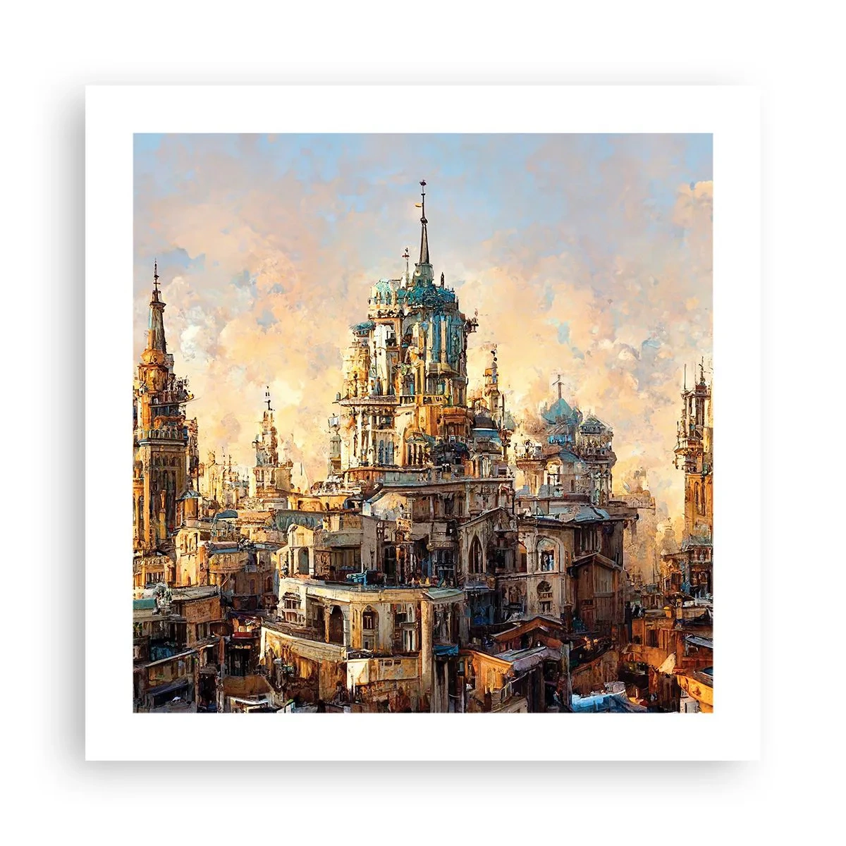 Affisch - Städernas stad - 50x50 cm
