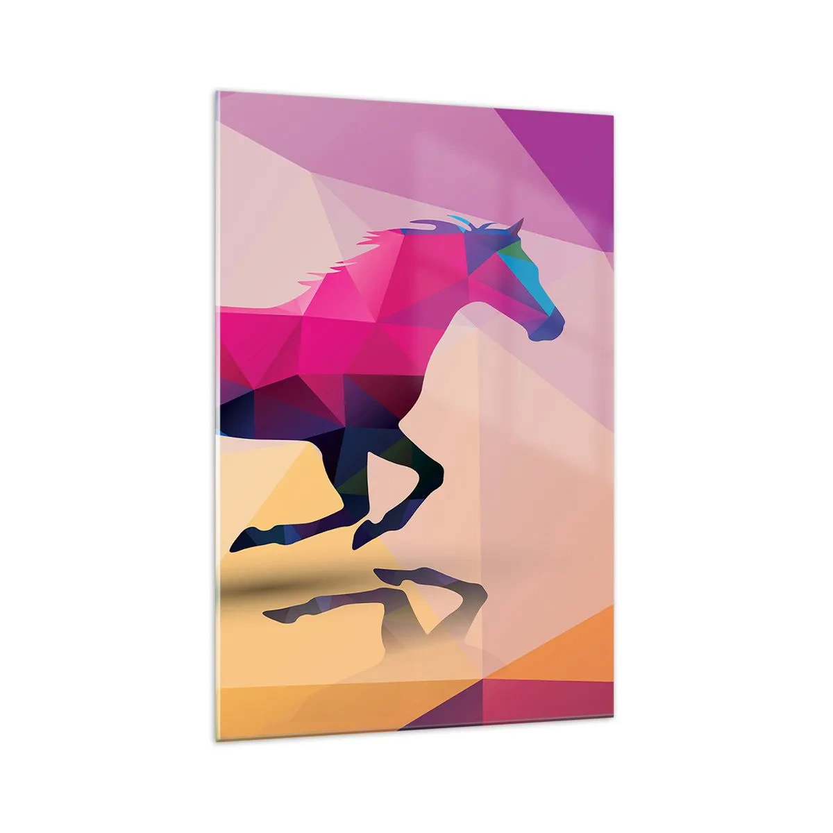 Glastavla - Bild på glas - Kubismen lever - 70x100 cm