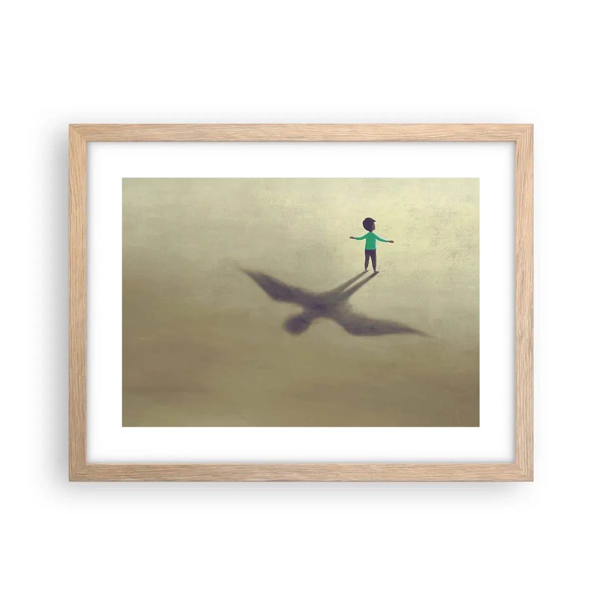 Affisch i ram av ljusek - Framtidens hjälte - 40x30 cm