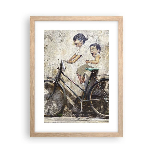 Affisch i ram av ljusek - Sant eller falskt? - 30x40 cm