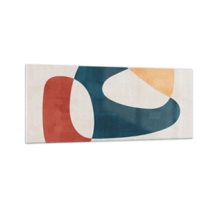Glastavla - Bild på glas - Influenser och metamorfoser - 100x40 cm