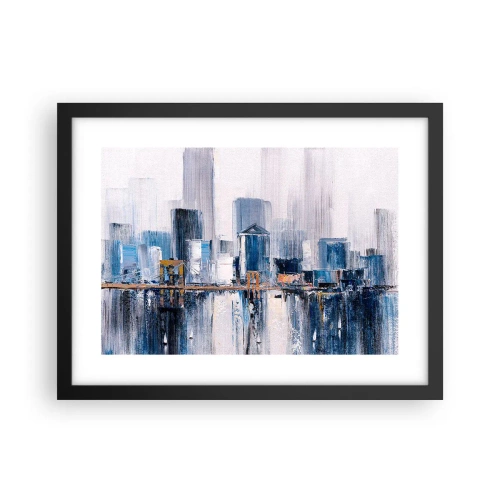 Affisch i svart ram - New York-impression - 40x30 cm