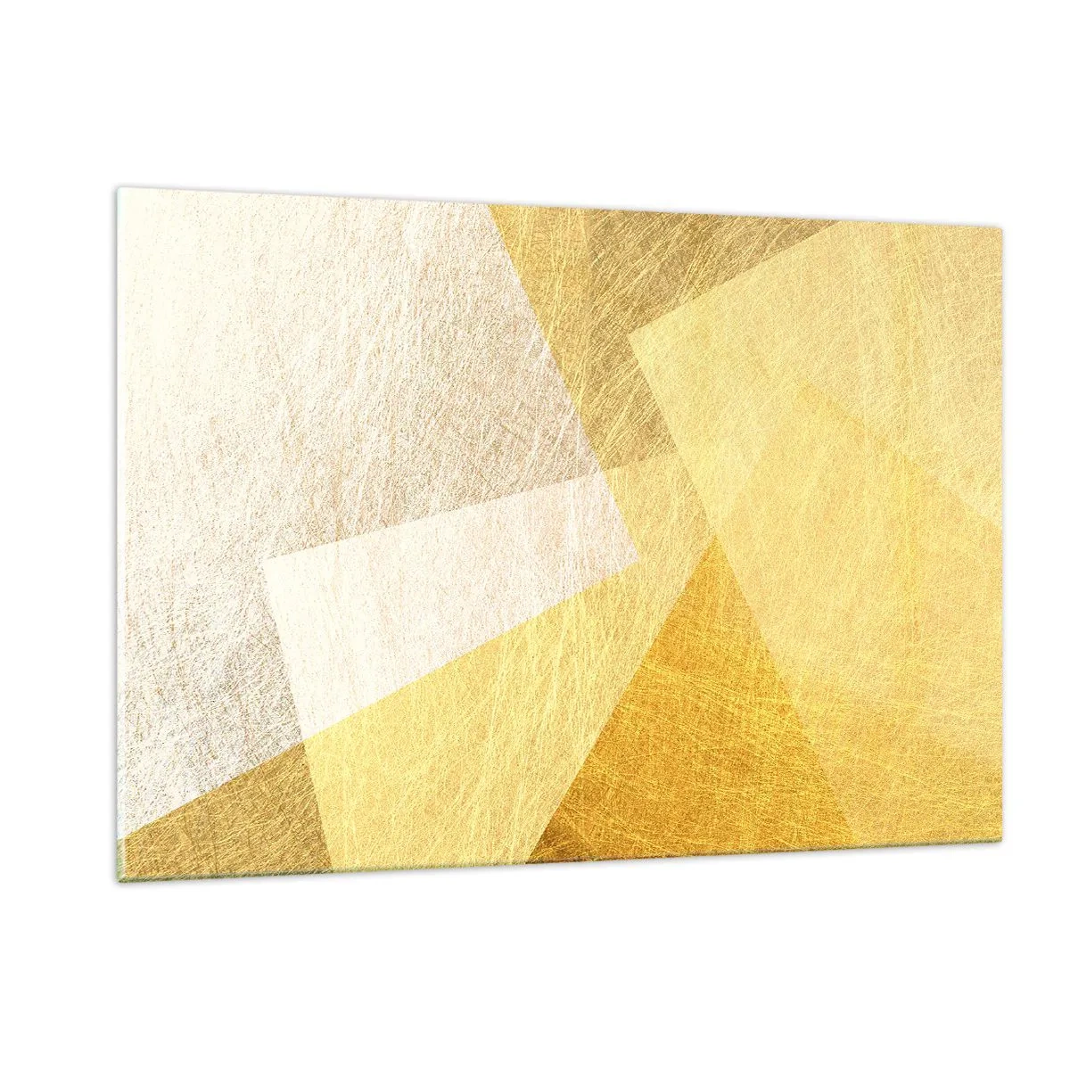 Glastavla - Bild på glas - Geometriskt väder - 120x80 cm