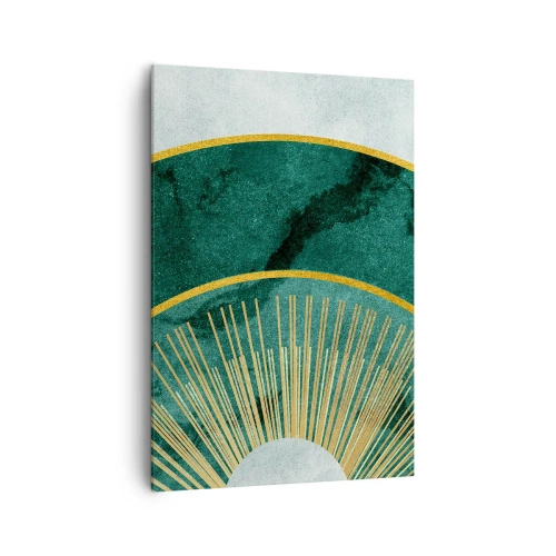 Canvastavla - Bild på duk - Ett annorlunda solsystem - 70x100 cm