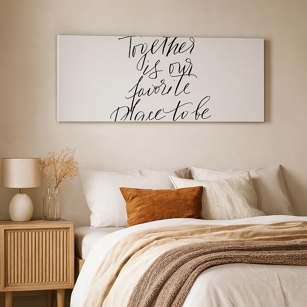 Canvastavla - Bild på duk - Känner du också det? - 30x30 cm