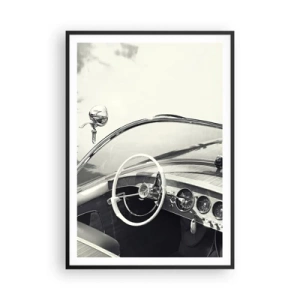 Affisch i svart ram - Väder för de rika - 70x100 cm