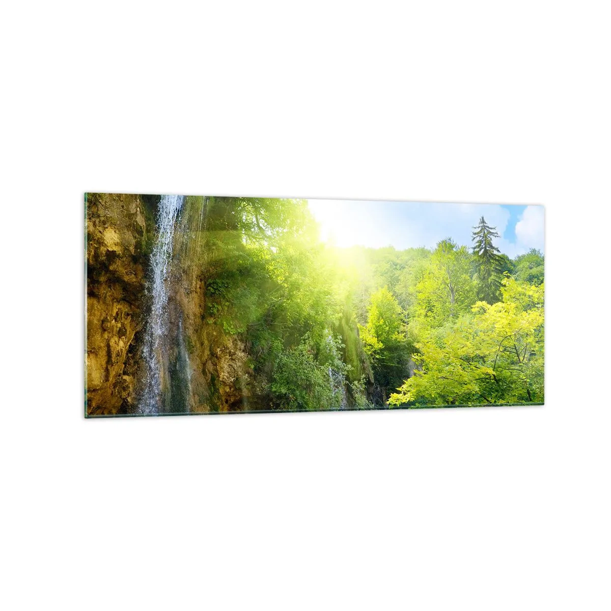 Glastavla - Bild på glas - Det måste vara Eden - 120x50 cm