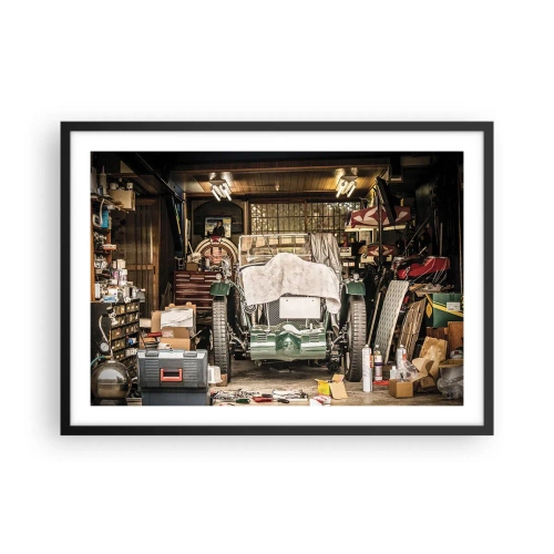 Affisch i svart ram - Tillbaka till det förflutna - 70x50 cm