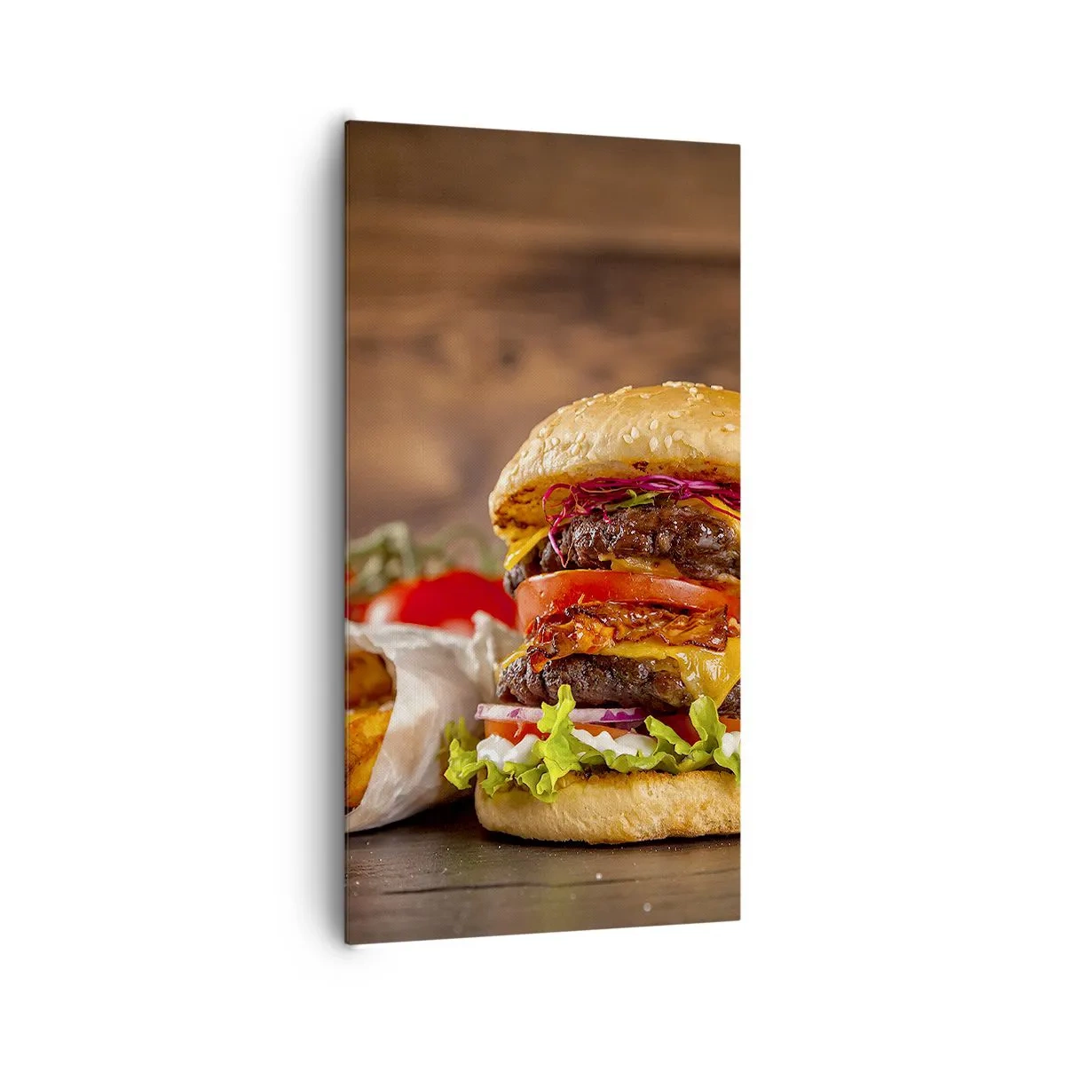 Canvastavla - Bild på duk - Förbjuden frukt - 65x120 cm