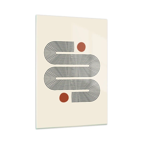 Glastavla - Bild på glas - från början till slutet - 50x70 cm