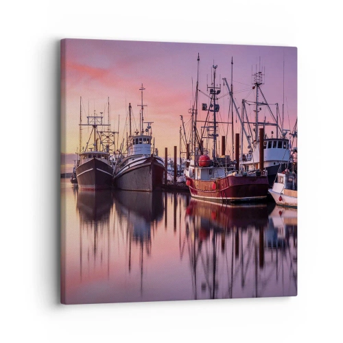 Canvastavla - Bild på duk - Inför nästa dag - 30x30 cm