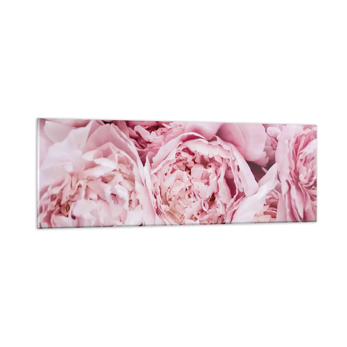 Glastavla - Bild på glas - Hopklämda och doftande - 90x30 cm