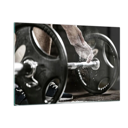 Glastavla - Bild på glas - Utmaningen accepterad! - 120x80 cm