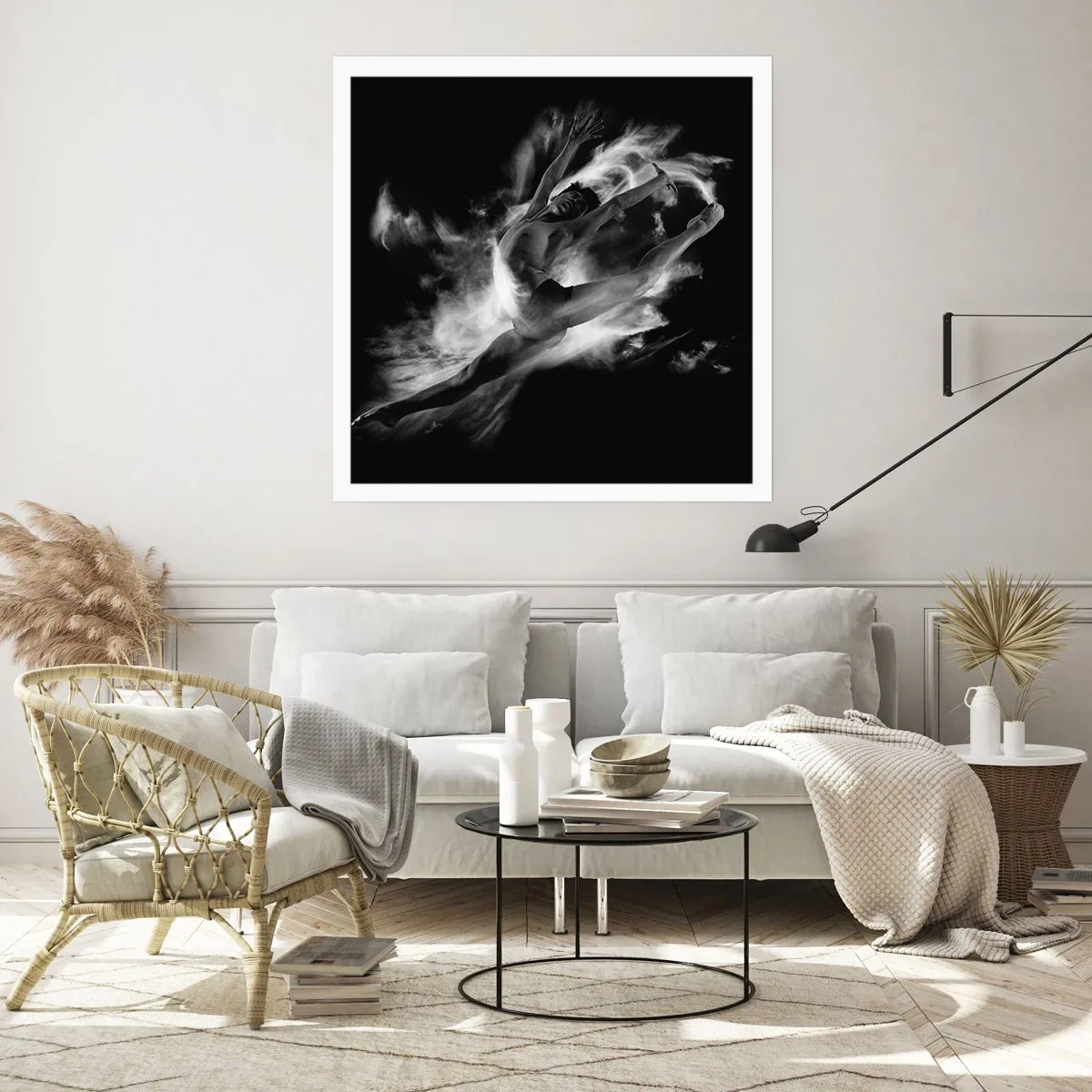 Affisch - Fångad i luften - 60x60 cm