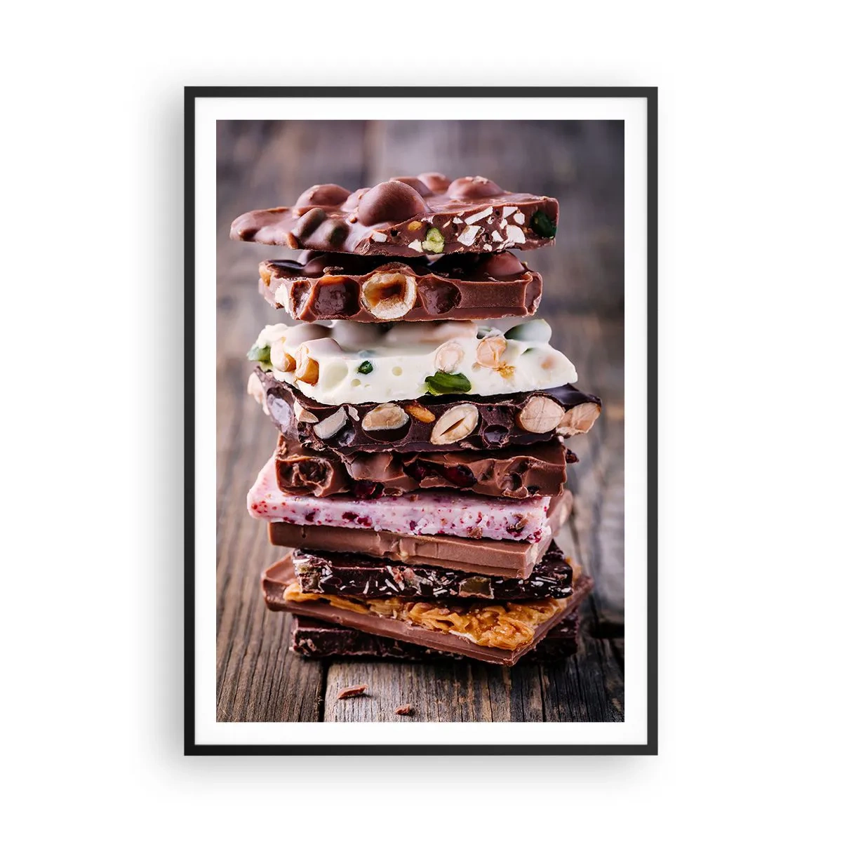 Affisch i svart ram - Härligt perspektiv - 70x100 cm