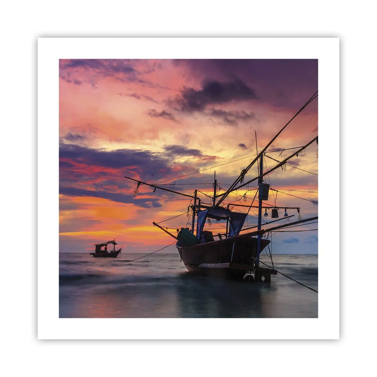 Affisch - Exotisk kväll - 50x50 cm