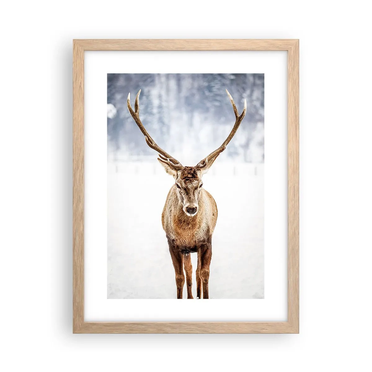 Affisch i ram av ljusek - Rakt från snödimman - 30x40 cm