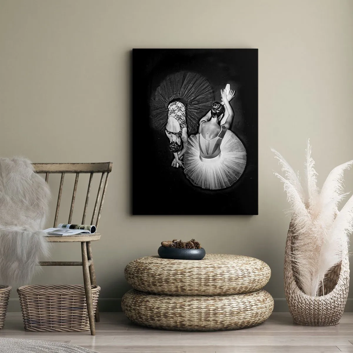 Canvastavla - Bild på duk - Jin och jang – den perfekta balansen - 50x70 cm