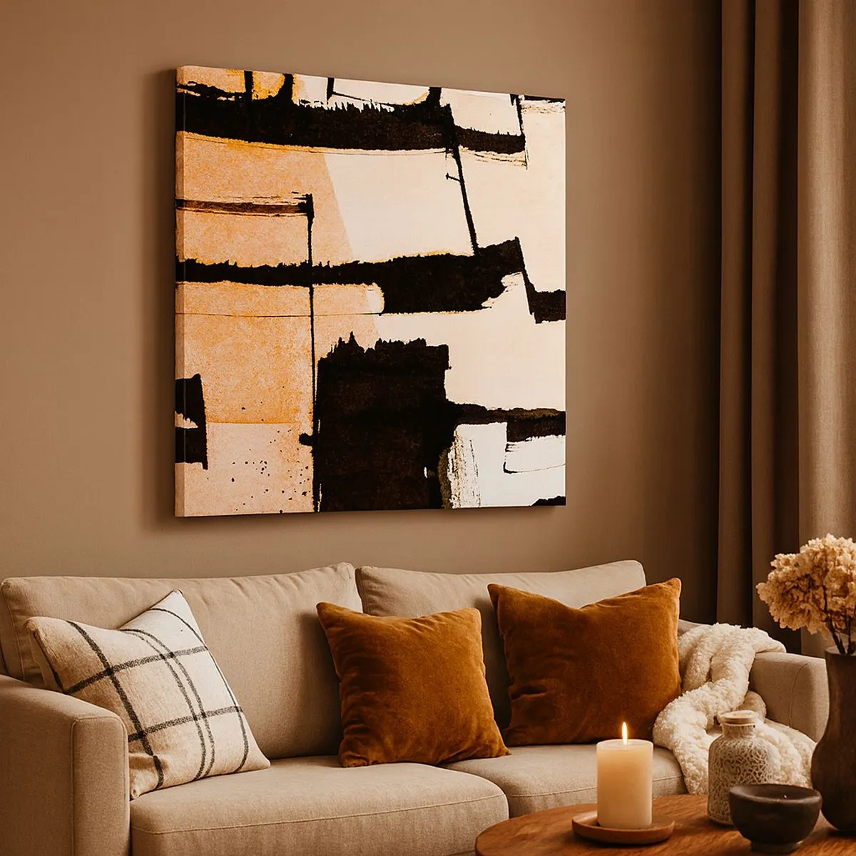 Canvastavla - Bild på duk - Ändå ordning - 30x30 cm