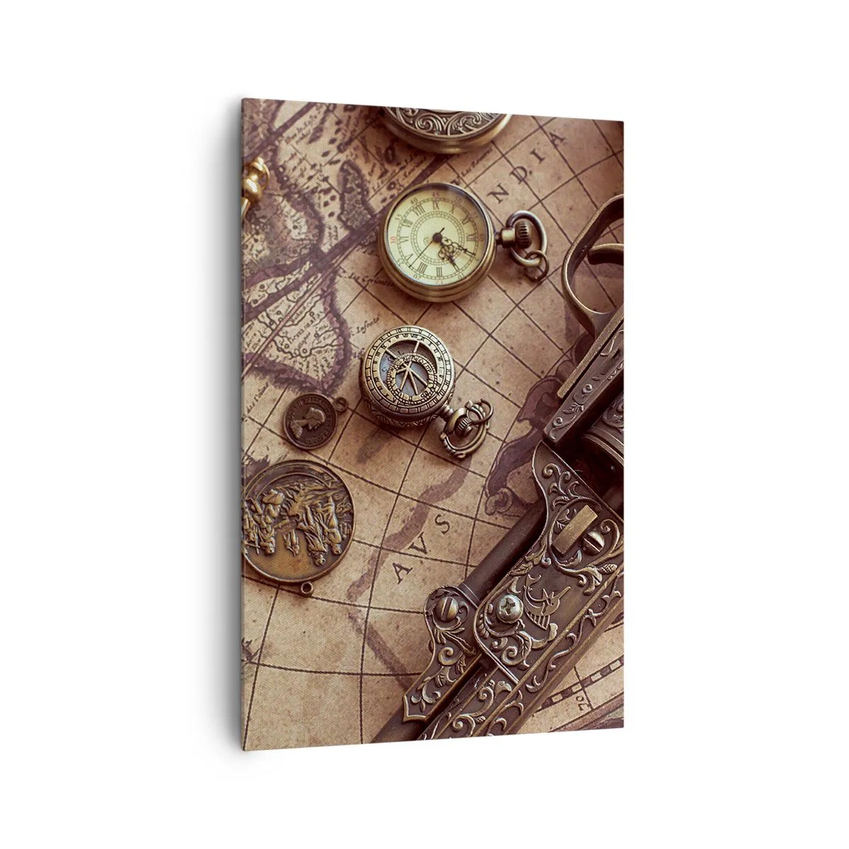 Canvastavla - Bild på duk - Äventyret kallar - 80x120 cm