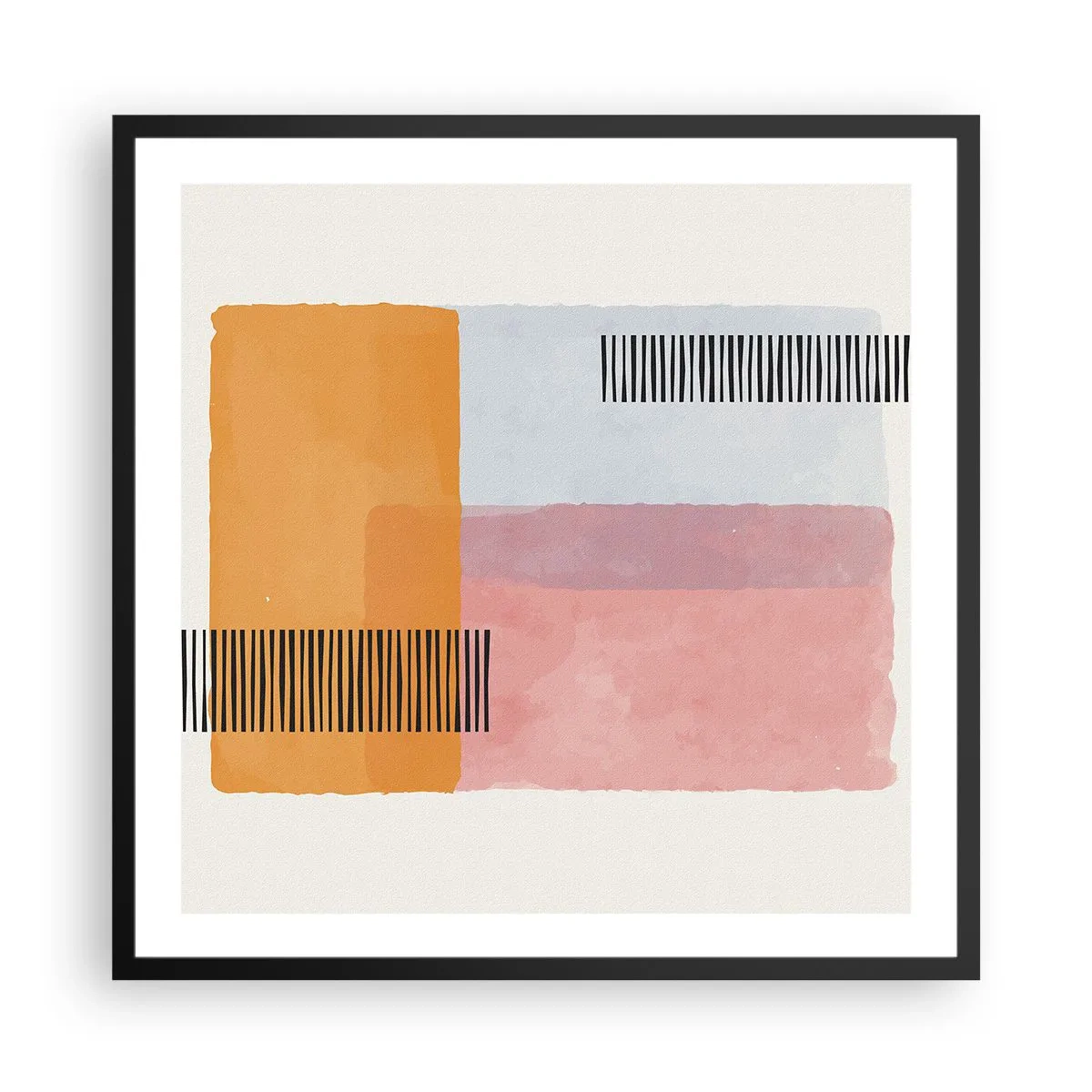 Affisch i svart ram - Från hörna till hörna - 60x60 cm