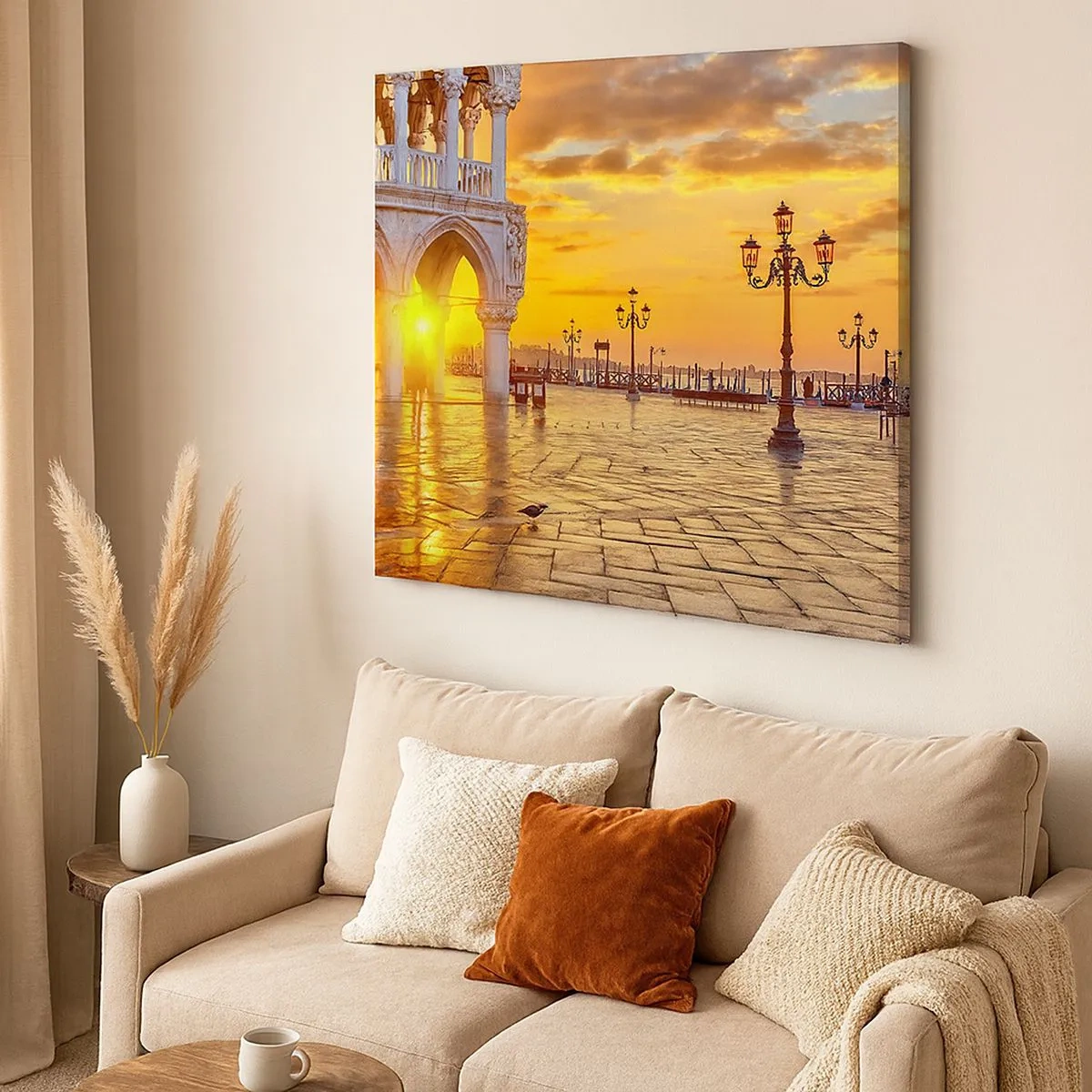 Canvastavla - Bild på duk - Var är alla? - 30x30 cm