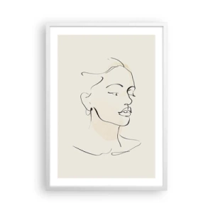 Affisch i vit ram - Säkra drag - 50x70 cm