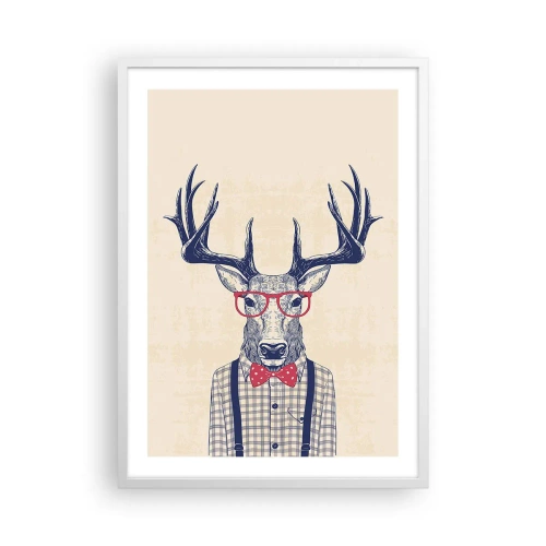 Affisch i vit ram - Rolig extravagans - 50x70 cm