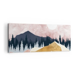 Canvastavla - Bild på duk - Nattvakt - 120x50 cm