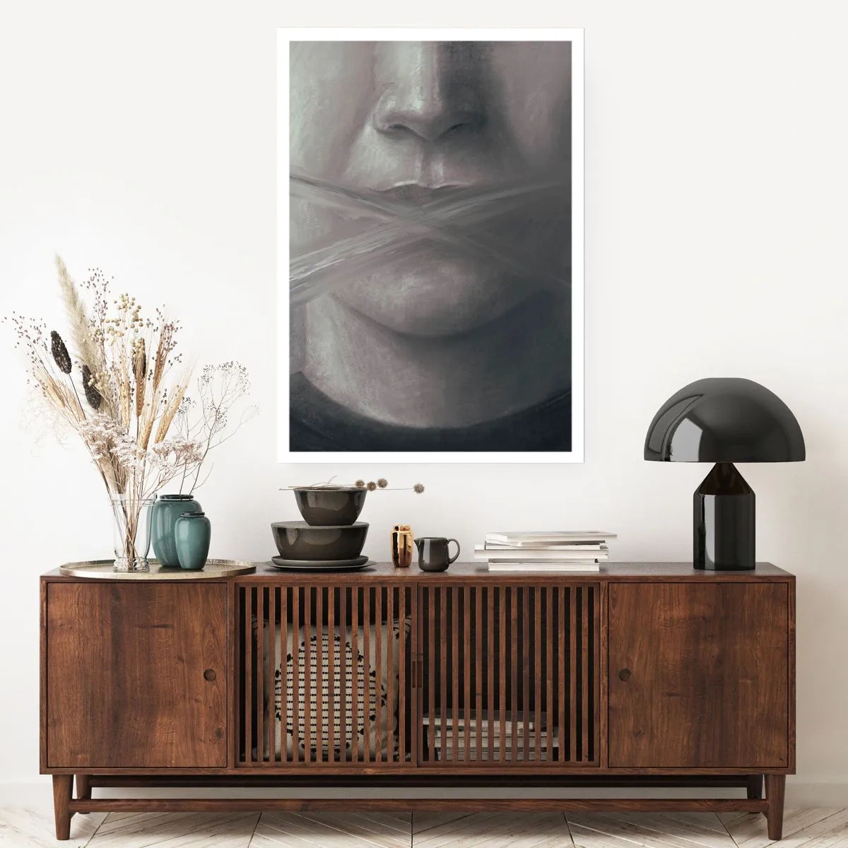Affisch - Inte ett ord - 40x50 cm
