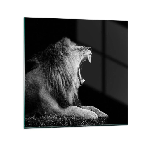 Glastavla - Bild på glas - Utan någon tvekan - 60x60 cm