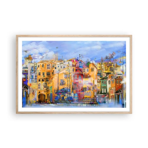 Affisch i ram av ljusek - Vi är tillsammans - 91x61 cm